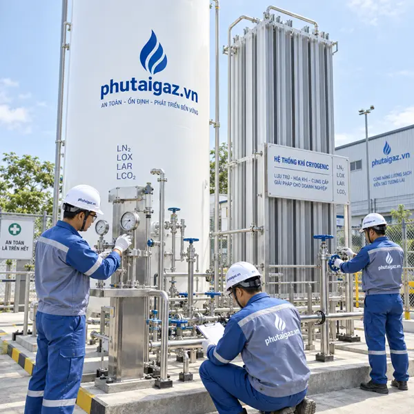 Cho thuê bồn trạm khí Cryogenic