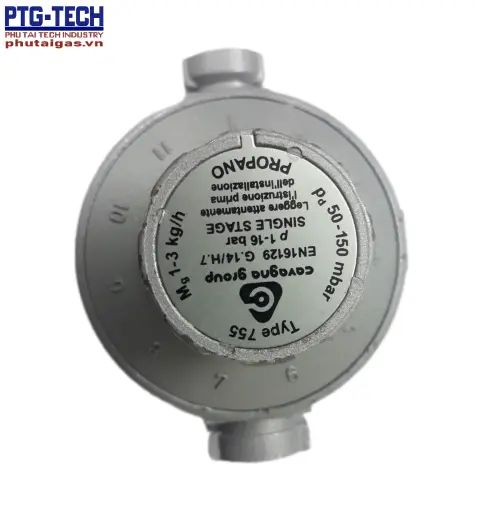 Van giảm áp cấp 2 LPG model 755, P1max 3,9bar, P2max 500mbar, connect 1/4