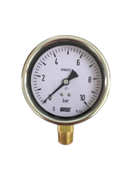 ĐỒNG HỒ ÁP SUẤT WISE P253- DẢI ĐO 0-10Kgf/cm2 - 1/2