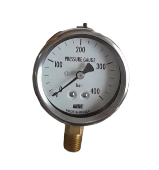 ĐỒNG HỒ ÁP SUẤT WISE P254 DẢI ĐO 400kgf/cm2 - 1/2