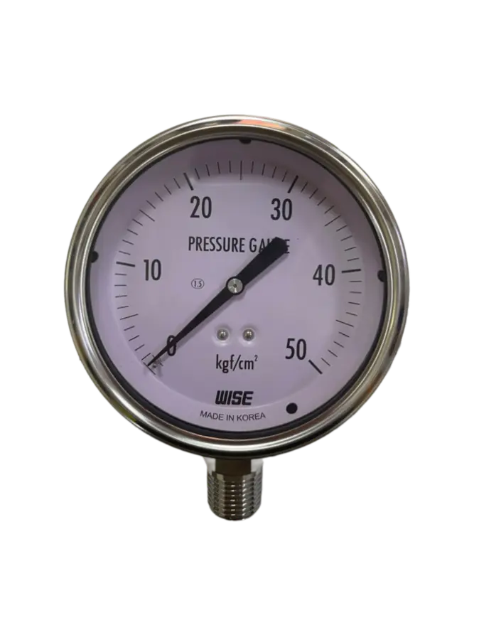 ĐỒNG HỒ ÁP SUẤT WISE P254 DẢI ĐO 50kgf/cm2 - 1/2